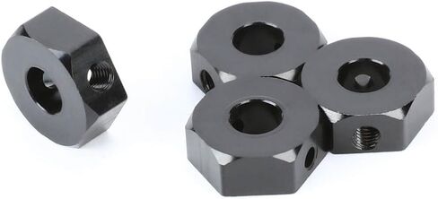 RCAWD Alloy 12mm Wheel Hex Hub & Spacer AXI232018 for Axial 1/10 SCX10 III PRO Capra 1.9 Upgrades Part Red in Saudi Arabia