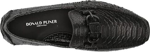 Donald J Pliner Men's Dacio Driver Driving Style Loafer, Black-Snake Print Leather, 10 in Kuwait