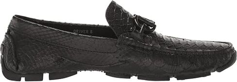 Donald J Pliner Men's Dacio Driver Driving Style Loafer, Black-Snake Print Leather, 10 in Kuwait