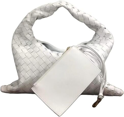Lambskin Leather Woven Hobo Bag in Saudi Arabia