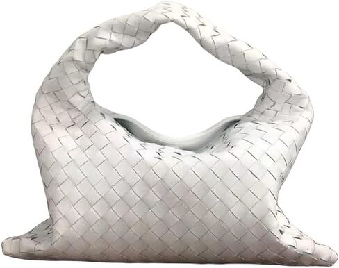 Lambskin Leather Woven Hobo Bag in Saudi Arabia