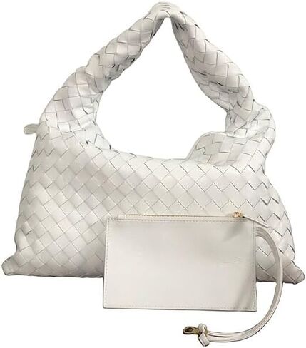 Lambskin Leather Woven Hobo Bag in Saudi Arabia