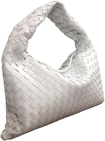 Lambskin Leather Woven Hobo Bag in Saudi Arabia