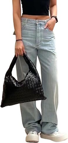 Lambskin Leather Woven Hobo Bag in Saudi Arabia