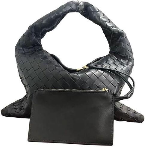 Lambskin Leather Woven Hobo Bag in Saudi Arabia