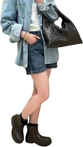 Lambskin Leather Woven Hobo Bag in Saudi Arabia