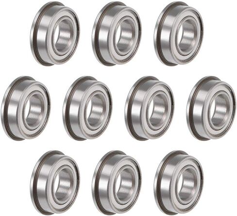 uxcell F688ZZ Flanged Ball Bearing 8x16x5mm Shielded Chrome Steel Flange Rip Bearings 10pcs in Saudi Arabia