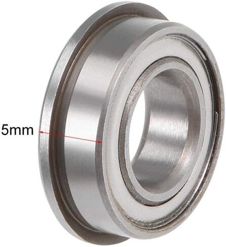 uxcell F688ZZ Flanged Ball Bearing 8x16x5mm Shielded Chrome Steel Flange Rip Bearings 10pcs in Saudi Arabia
