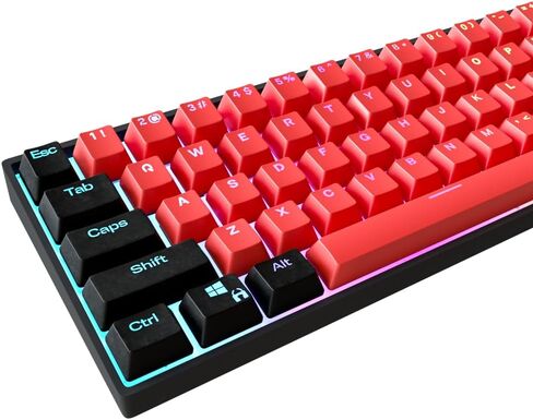 Kraken Keycaps - Sakura Edition RGB Backlit Keycap Set - White & Pink Doubleshot PBT Keycaps for Any Size Mechanical Keyboards - for All 60%, 65%, 75%, 85%, TKL & Full Size Keyboards (Sakura) in Saudi Arabia