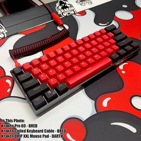 Kraken Keycaps - Sakura Edition RGB Backlit Keycap Set - White & Pink Doubleshot PBT Keycaps for Any Size Mechanical Keyboards - for All 60%, 65%, 75%, 85%, TKL & Full Size Keyboards (Sakura) in Saudi Arabia