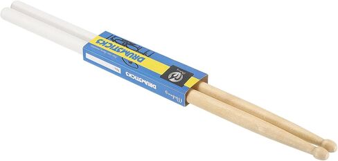 PATIKIL Maple Wood Drumstick Anti Slip Handle Grips Drum Stick Wrap 7A Blue 1 Pair for Drumming Musical Instrument Percussion in Saudi Arabia