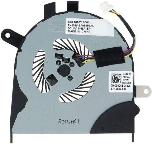 CPU Cooling Fan for Dell Inspiron 13-7000 13 7353 7359 7453 P57G i7353 i7359 FN0565-SP084P, 0D4CG8 D4CG8 CN-0D4CG8, 023.1003Y.0001 in Saudi Arabia