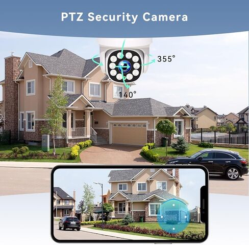 نظام كاميرا أمان، نظام أمان كاميرا CCTV مع شاشة 12.5 بوصة، كاميرا أمان خارجية 5 ميجابكسل، كشف الحركة، مقاومة للماء IP67، محرك أقراص ثابتة 24/7 10CH 1 تيرابايت، صوت ثنائي الاتجاه in Kuwait