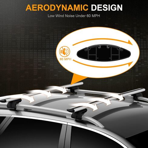 FINDAUTO 2 قطعة العارضة تناسب مازدا CX-3 2016-2019 القضبان الجانبية 165LBS ​​OE نمط أعلى السكك الحديدية سقف الرف ايرو الألومنيوم الصليب بار الأمتعة رف السكك الحديدية in Saudi Arabia