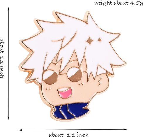 8pcs Anime Brooch for Jujutsu Kaisen Pins, Anime Jujutsu Kaisen Figure Brooch Cosplay Pin Gift for Fans in Kuwait