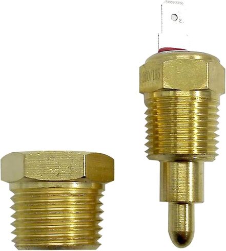 Pack-1 Fan Temperature Switch, 200 to 185 Degrees Adjustable Temperature Switch, Electric Engine Cooling Sensory Switch, Universal for Most Cars, Trucks and Vans (Gold) in Saudi Arabia