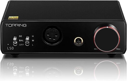 وحدات مكبر الصوت Toping L50 NFCA 0.3uV، مضخم صوت منخفض للغاية للضوضاء وفعال من حيث التكلفة (أسود) in Kuwait
