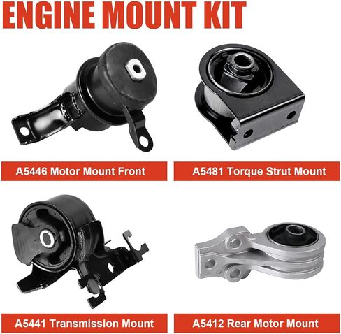 محرك المحرك وحوامل النقل المتوافقة مع 2005-2012 Ford Escape 2005-2011 Mazda Tribute 2005-2011 Mercury Mariner لاستبدال A5412 A5481 A5441 A5446 in Saudi Arabia