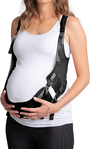 JOHNNY'S MAMA - EasyBelly Pregnancy Belly Support Band, Fully Adjustable Belly Band for Pregnancy (29-40 weeks), Maternity Belt for Pregnant Women, White in Saudi Arabia