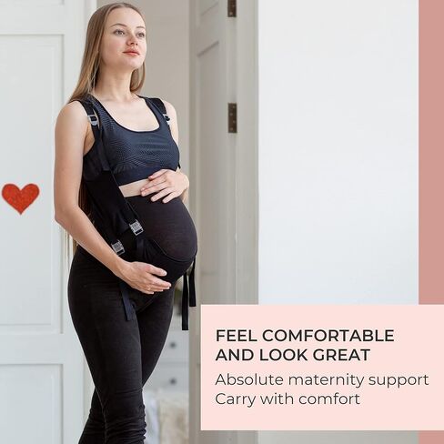 JOHNNY'S MAMA - EasyBelly Pregnancy Belly Support Band, Fully Adjustable Belly Band for Pregnancy (29-40 weeks), Maternity Belt for Pregnant Women, White in Saudi Arabia