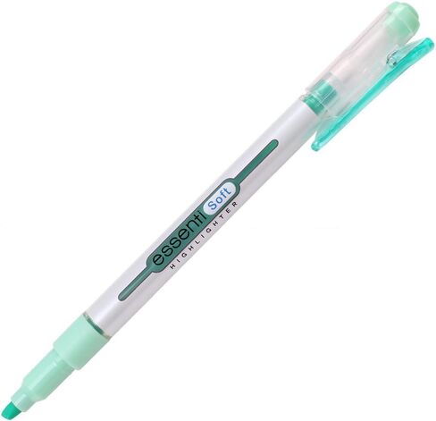 MONAMI ESSENTI Highlighter Bright, Chisel Tip (1~4mm), Clip-on Type, Bright Fluorescent Ink Highlighters, Assorted Colors, 6-Pack in Saudi Arabia
