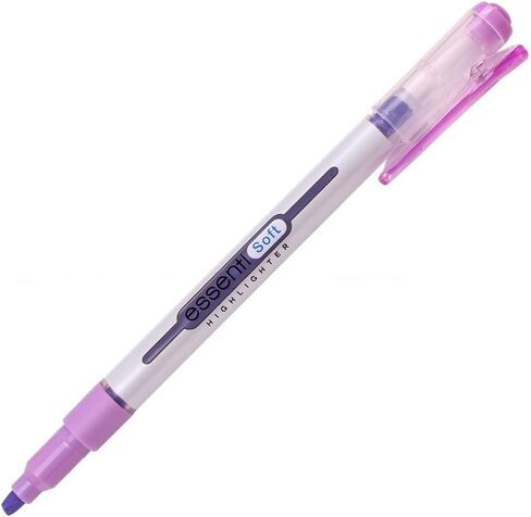 MONAMI ESSENTI Highlighter Bright, Chisel Tip (1~4mm), Clip-on Type, Bright Fluorescent Ink Highlighters, Assorted Colors, 6-Pack in Saudi Arabia