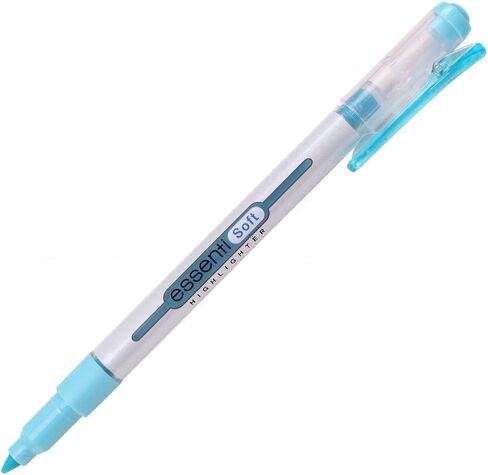 MONAMI ESSENTI Highlighter Bright, Chisel Tip (1~4mm), Clip-on Type, Bright Fluorescent Ink Highlighters, Assorted Colors, 6-Pack in Saudi Arabia