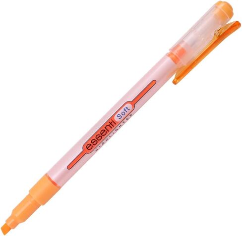 MONAMI ESSENTI Highlighter Bright, Chisel Tip (1~4mm), Clip-on Type, Bright Fluorescent Ink Highlighters, Assorted Colors, 6-Pack in Saudi Arabia