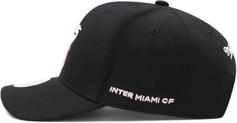 قبعة Mitchell & Ness Inter Miami CF MLS Great White Herons ذات تصميم منخفض منحني مسبقًا - أسود/وردي فاتح in Saudi Arabia