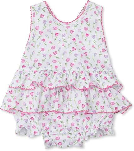 Kissy Kissy Baby Girls Infant Tulip Festival Print Bubble With Ruffle in Saudi Arabia