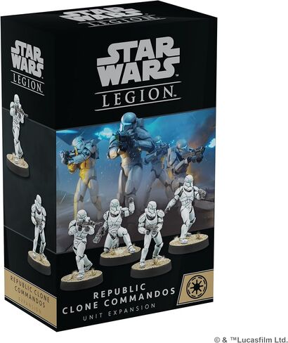 حرب النجوم: توسعة Legion Republic Clone Commandos - جنود النخبة! لعبة استراتيجية المنمنمات على الطاولة للأطفال والكبار، للأعمار من 14 عامًا فما فوق، 2 لاعبين، وقت اللعب 3 ساعات، مصنوعة in Saudi Arabia