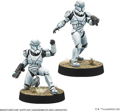 حرب النجوم: توسعة Legion Republic Clone Commandos - جنود النخبة! لعبة استراتيجية المنمنمات على الطاولة للأطفال والكبار، للأعمار من 14 عامًا فما فوق، 2 لاعبين، وقت اللعب 3 ساعات، مصنوعة in Saudi Arabia