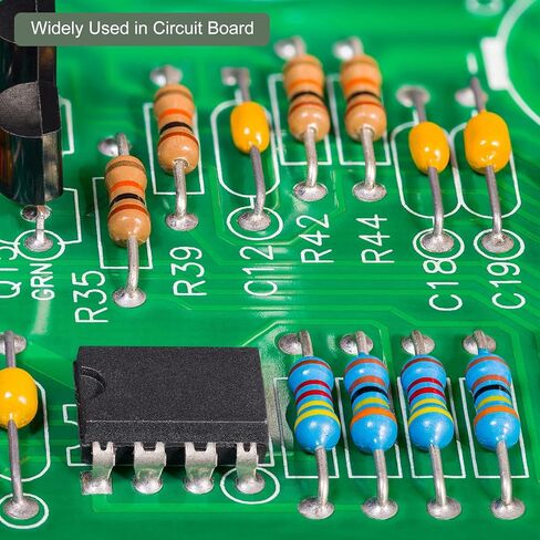 YOKIVE 30 PCS Metal Film Resistors, 15k Ohm Resistor with 2W 1% Tolerance, Lead, Good for DIY Electronic Projects (5 Color Bands, 15.5+/-1mm) in Saudi Arabia