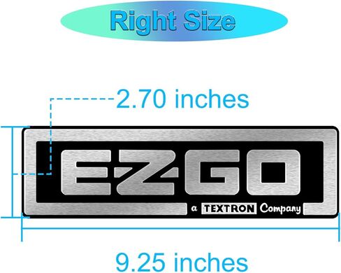ZLX&LU EZGO TXT Front Emblem, Golf Cart Replacement Decal, EZGO Name Plate and Fornt Badge, TXT Golf Cart Accessories, OEM#: 71037G01, 9.25" X 2.7" in Saudi Arabia