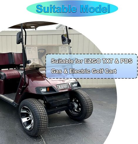 ZLX&LU EZGO TXT Front Emblem, Golf Cart Replacement Decal, EZGO Name Plate and Fornt Badge, TXT Golf Cart Accessories, OEM#: 71037G01, 9.25" X 2.7" in Saudi Arabia