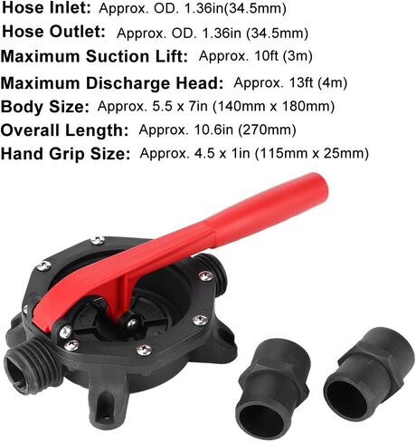 720GPH Manual Diaphragm Hand Bilge Pump, Water Transfer Pump Self Priming Pump for Water Transfer SFDHP‑G720‑02 in Saudi Arabia