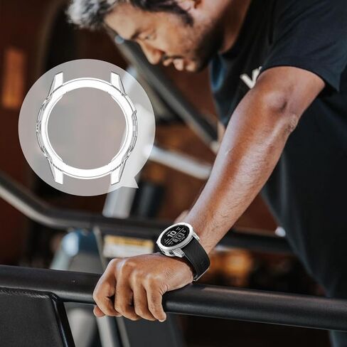 ISABAKE Compatible for Garmin Fenix 7X/Fenix 7X Pro/EPIX Pro 51mm Protective Case Cover, Transparency TPU Protective Case Cover Shell in Saudi Arabia