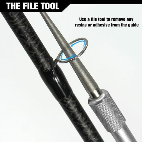 طقم إصلاح ثقب قضيب الصيد (مع 13 مقاسًا، 39 قطعة من السيراميك وملف واحد) - استبدال حلقة دليل عمود الصيد in Kuwait