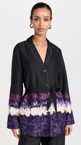 Scotch & Soda Women's Dip Dye Stripe Pajama Blazer in Saudi Arabia