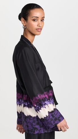 Scotch & Soda Women's Dip Dye Stripe Pajama Blazer in Saudi Arabia