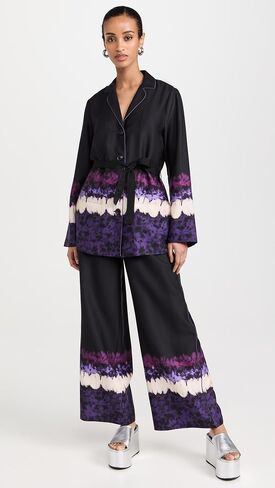 Scotch & Soda Women's Dip Dye Stripe Pajama Blazer in Saudi Arabia
