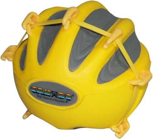 جهاز تمرين اليد CanDo 10-2296 Digi-Extend n' Squeeze مع حامل، كبير، مجموعة مكونة من 5 قطع، من الأصفر إلى الأسود in Kuwait