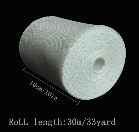 Fiberglass Cloth Tape, 6 oz, Woven Fiberglass Fabrics Tape, Repair and Reinforcement Heat Insulation E-Glass,Size 4 inches Wide, 33 Yards (10cm x 30m) in Kuwait