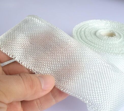 Fiberglass Cloth Tape, 6 oz, Woven Fiberglass Fabrics Tape, Repair and Reinforcement Heat Insulation E-Glass,Size 4 inches Wide, 33 Yards (10cm x 30m) in Kuwait
