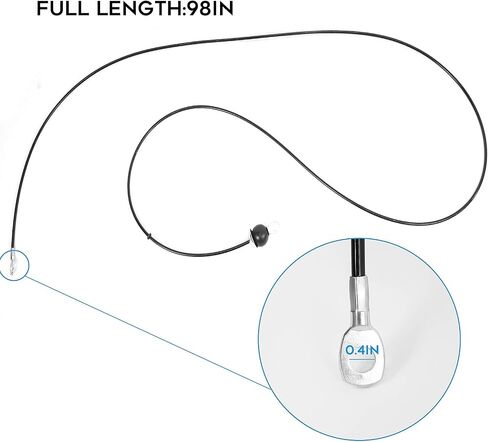 Luwint Fitness Replacement Cable, 6mm Thick Steel Wire Rope Exercise Equipment Accessories for Cable Machine DIY Home Gym Pulley Attachments in Saudi Arabia