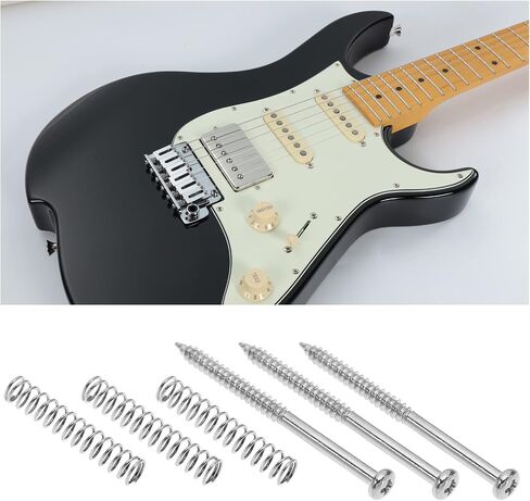 The Lord of the Tools 20 Sets Pickup Mounting Screws Pickup Springs Kit for Electric Guitar Musical Instruments Replacement Accessories Silver in Saudi Arabia
