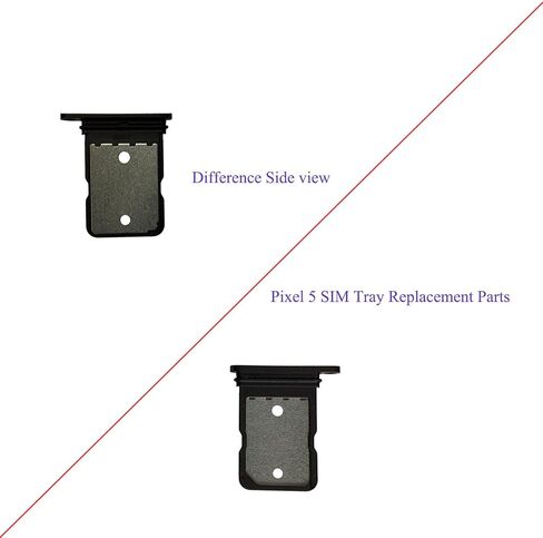 [Single SIM Version] Pixel 5 Replacement SIM Card Tray Holder Parts for Google Pixel 5 GD1YQ GTT9Q 6.0 Inches -Black Color (not fit for Pixel 5A Version) in Saudi Arabia