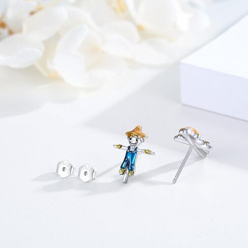 أقراط الفزاعة 925 من الفضة الإسترليني أقراط الفزاعة هيبوالرجينيك مجوهرات هدية للنساء الفتيات المراهقات in Kuwait