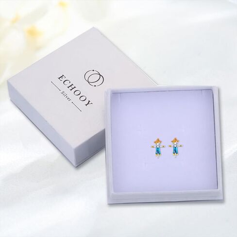 أقراط الفزاعة 925 من الفضة الإسترليني أقراط الفزاعة هيبوالرجينيك مجوهرات هدية للنساء الفتيات المراهقات in Kuwait