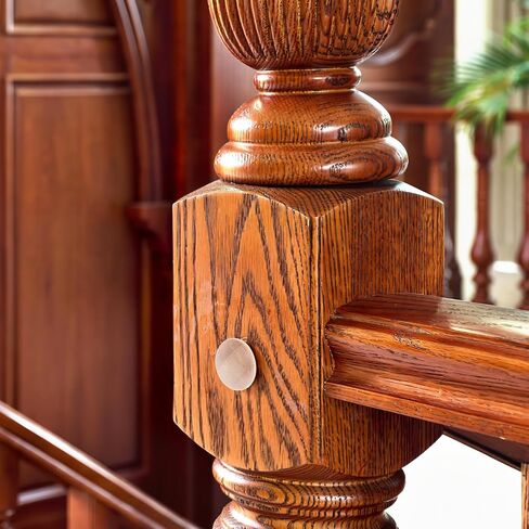 UKCOCO 25Pcs Wood Hole Plugs, 1 inch Stair Cover Plugs Button Screw Plugs Wood Dowel Stopper Mushroom Plugs Bamboo Cap Furniture Decor for Woodworking in Saudi Arabia